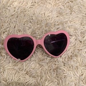 Urban outfitters pink heart sunglasses